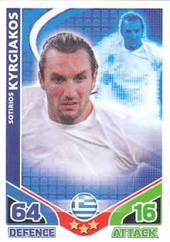 Sotirios Kyrgiakos Greece 2010 World Cup Match Attax #110
